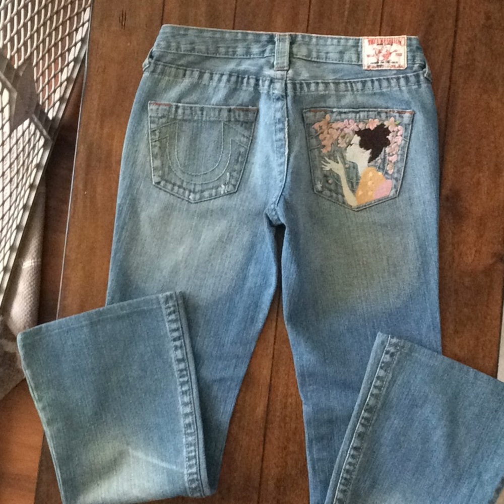 True Religion Artist inspired stitched pocket
